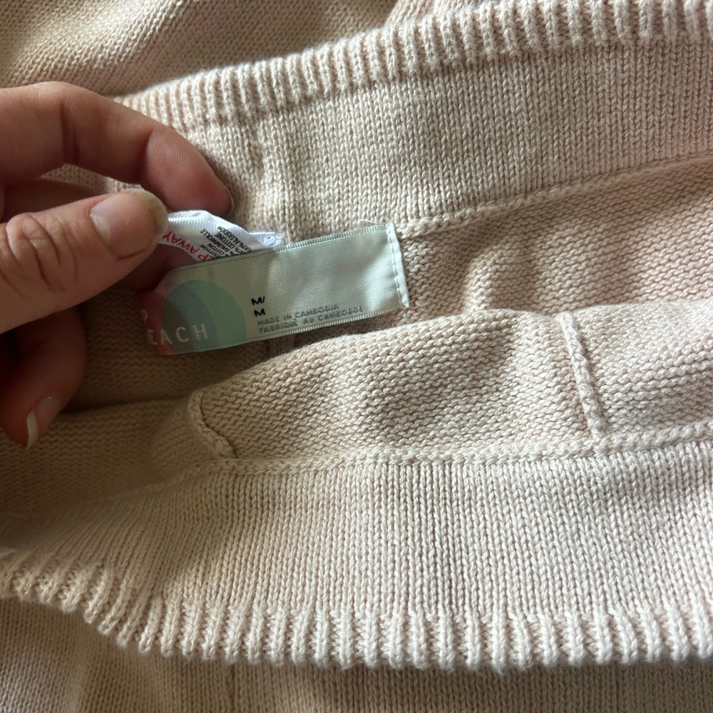 Free People Cream Knit Wide-Leg Pant & Cardigan Set - Picture 5 of 5